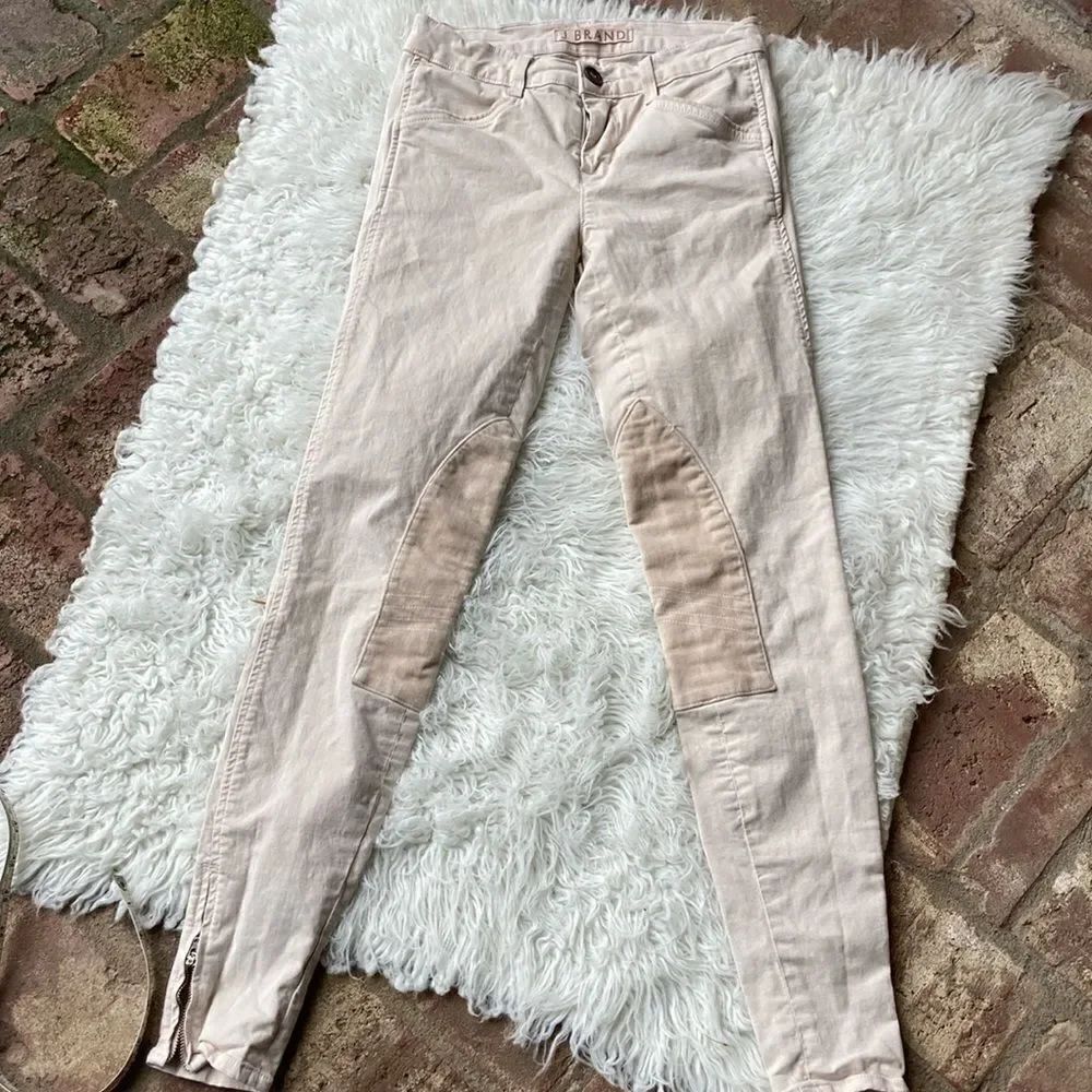 J Brand Jodphur Velvet Trimmed Riding Pants Size 25